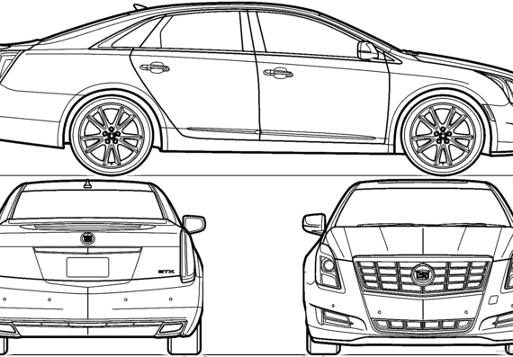 Cadillac CTS 2005 чертеж