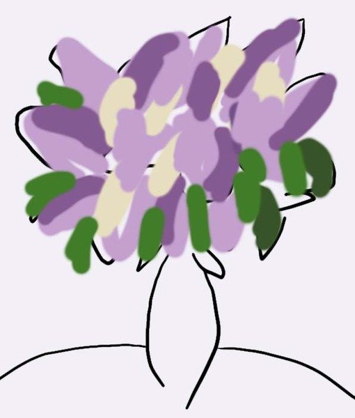 Легкие рисунки сирени