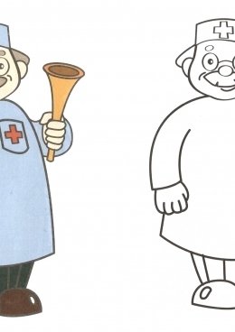 Рисунки Айболита для срисовки