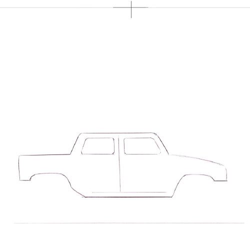 Шаблон машинки спереди