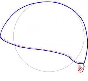 Поэтапное рисование шлема солдата