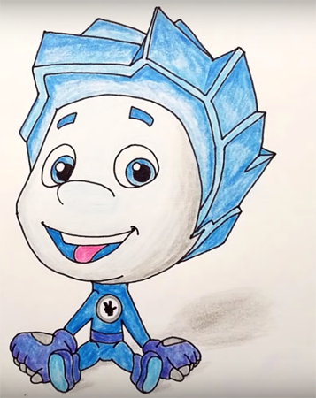 Рисовать Нолика из Фиксиков