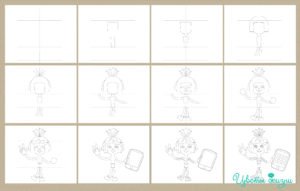 Фиксики поэтапное рисование