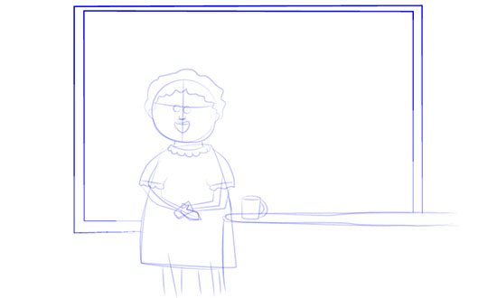 Нарисовать учителя поэтапно