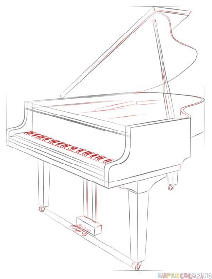 Пианино для рисования