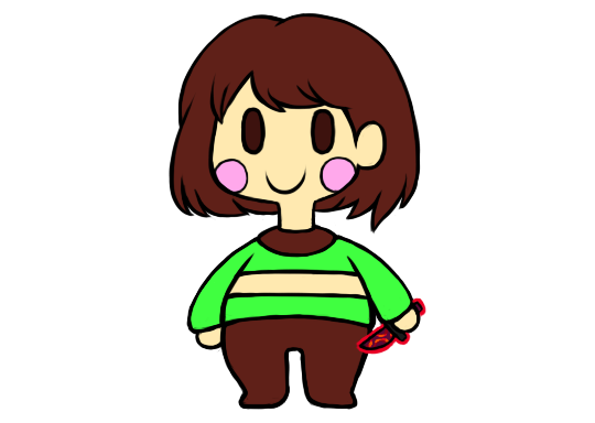 Рисунки андертейл Чара