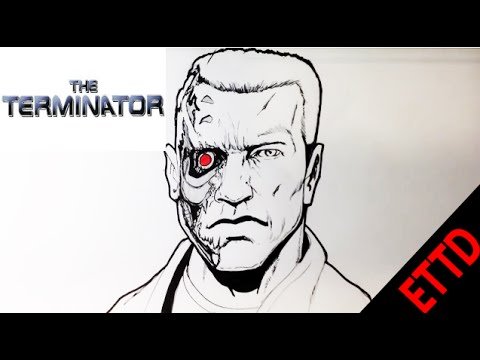 Терминатор Арнольд Шварценеггер раскраска