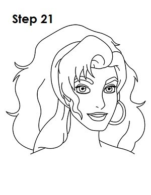 Эсмеральда карандашом