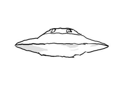 НЛО рисунок карандашом для начинающих