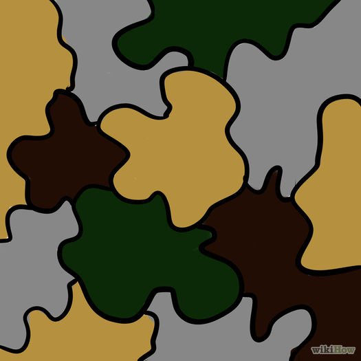 Камуфляж рисунок раскраска