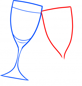 Как рисовать бокал поэтапно