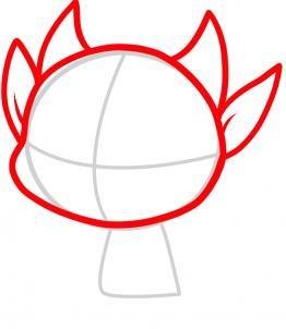 Рисунок чертенка легкий