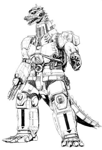 Робогадзила раскраска