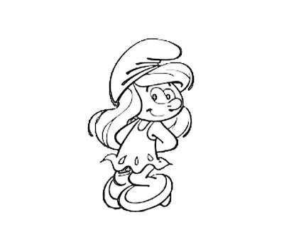 Раскраска Смурфики шутник