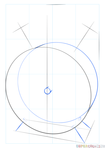 Поэтапное рисование будильника