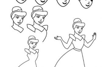 Как нарисовать принца и принцессу поэтапно для детей поэтапно