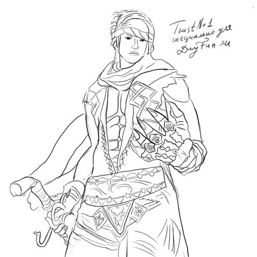 Принц Персии раскраска
