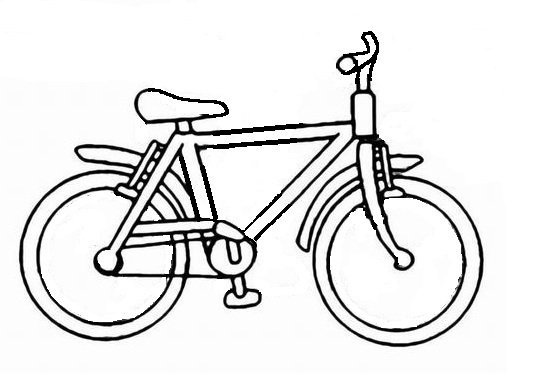 Раскраска велосипед бмх