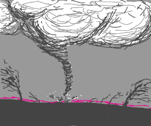 Торнадо внутри рисунок