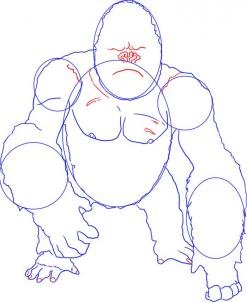 Уроки рисования Кинг Конга