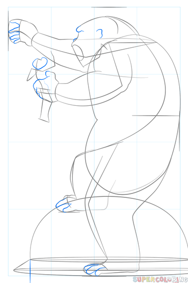 Нарисовать пошагово Конга