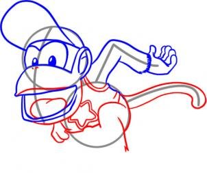 Конг карандашом поэтапно