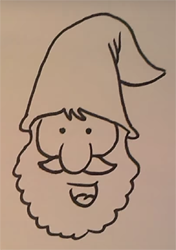 Нарисовать гнома ребенку 3 класс