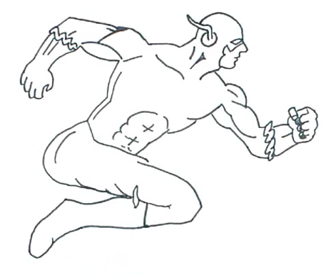 Флеш бежит рисунок карандашом