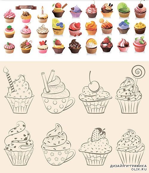 Пироженки для рисования для начинающих