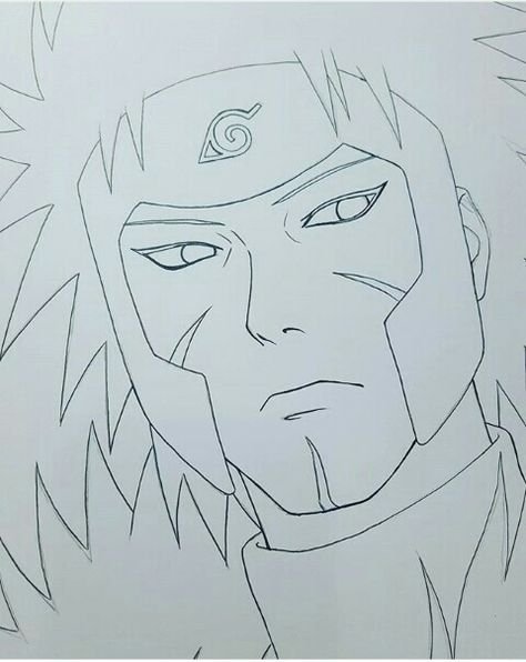 Тобирама Сенджу карандашом