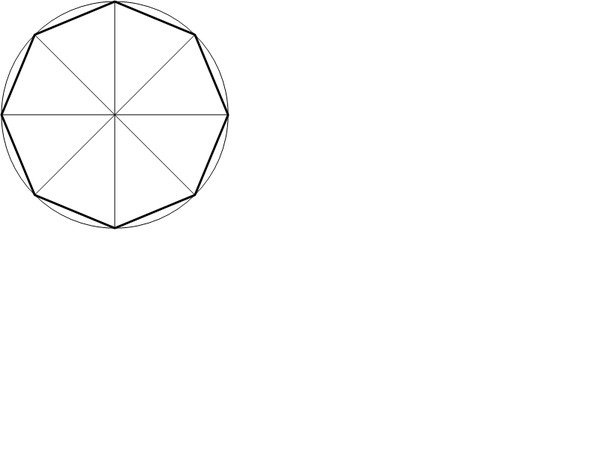 Начертить восьмиугольник