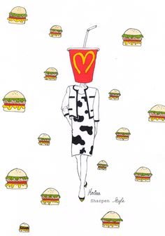 Макдональдс нарисовать легко