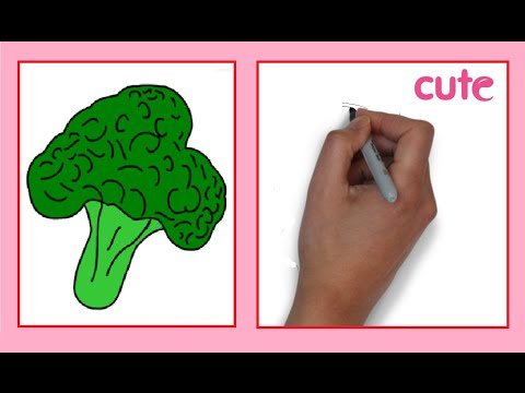 Нарисовать брокколи поэтапно