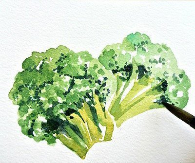 Брокколи гуашью