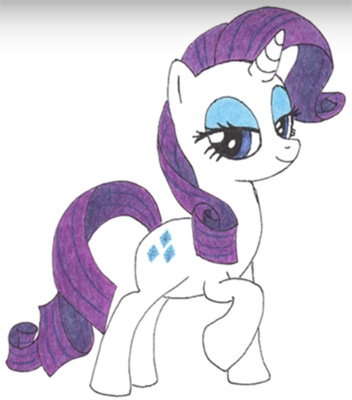 Нарисовать пони Рарити