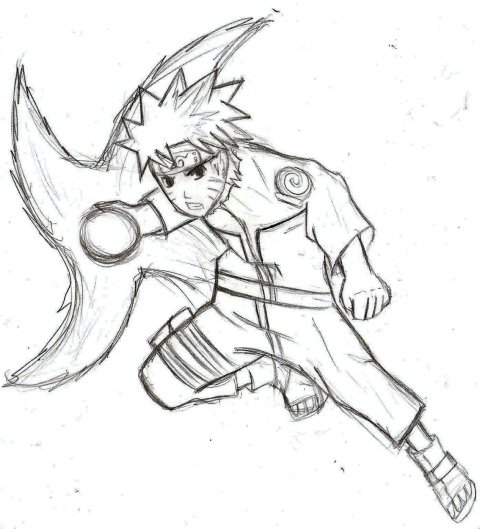 Наруто расенган раскраска