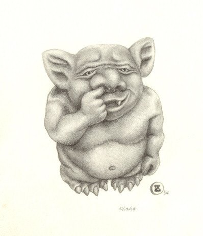 Тролль прикольные рисунки эскиз