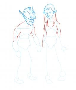 Рисовать троллей поэтапно