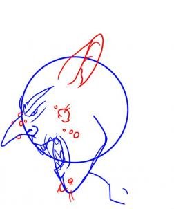 Схема рисования тролля