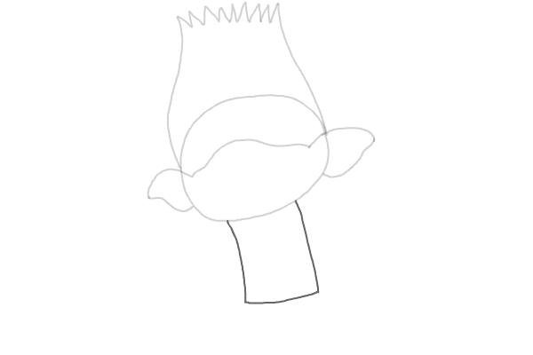 Тролль пошаговое рисование