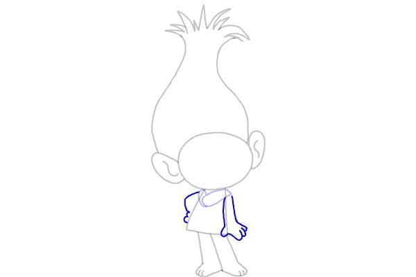 Тролли поэтапное рисование