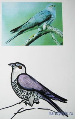 Жаворонок карандашом