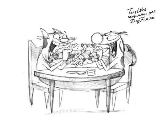 Котопес карандашом