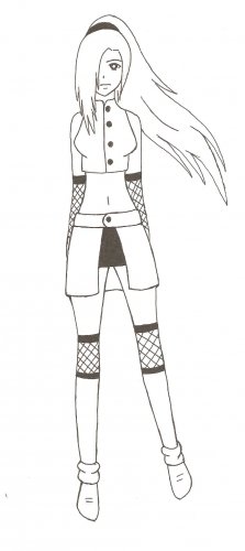 Раскраски аниме Наруто ино Яманака