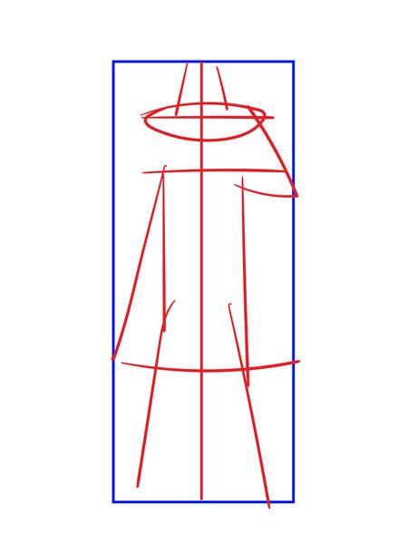 Костюм рисование пошагово