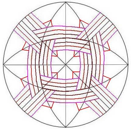 Схемы выполнения орнаментов Темари