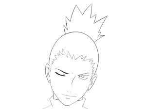 Шикамару для срисовки