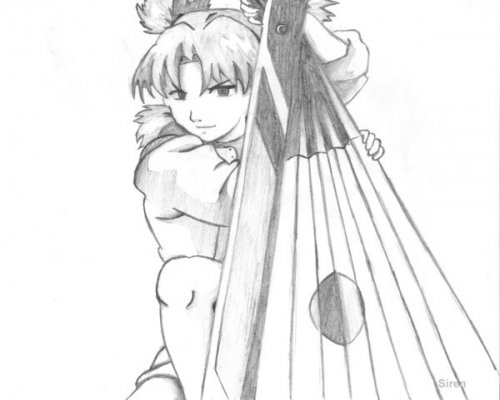 Темари рисунок карандашом