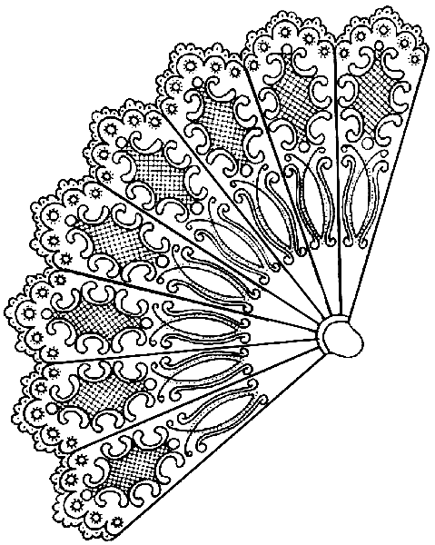 Веер карандашом