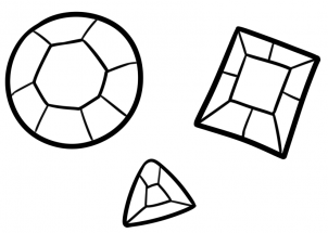 Рубин рисунок акварелью
